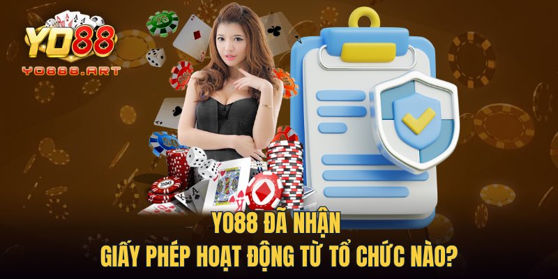 YO88 đã nhận giấy phép hoạt động từ tổ chức nào?